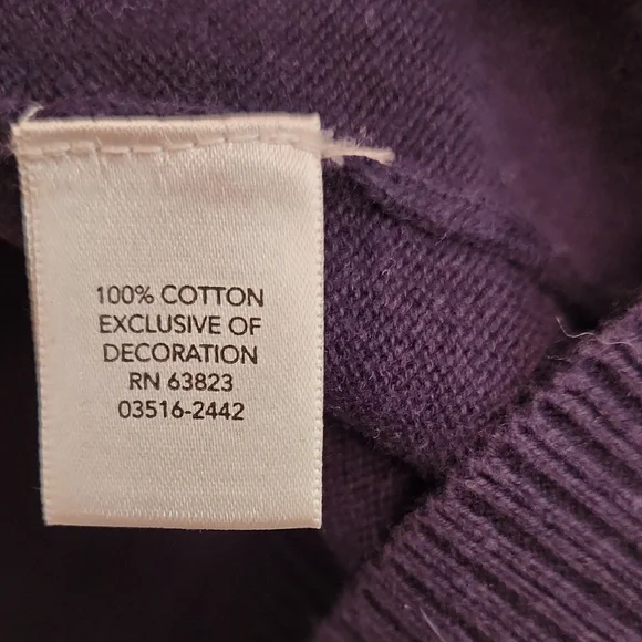 Christopher & Banks Navy Blue Cardigan with White Floral Accents - Picture 4 of 9